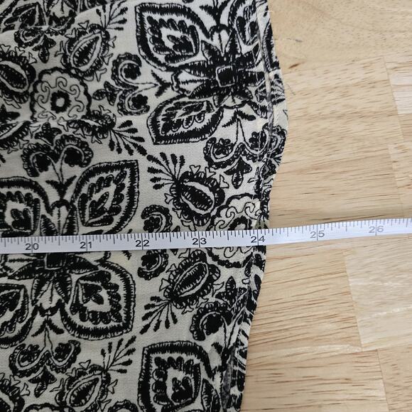 Eri + Ali Blouse Womens Medium Floral Print Bell Sleeve Boho Top Rayon - Picture 7 of 11